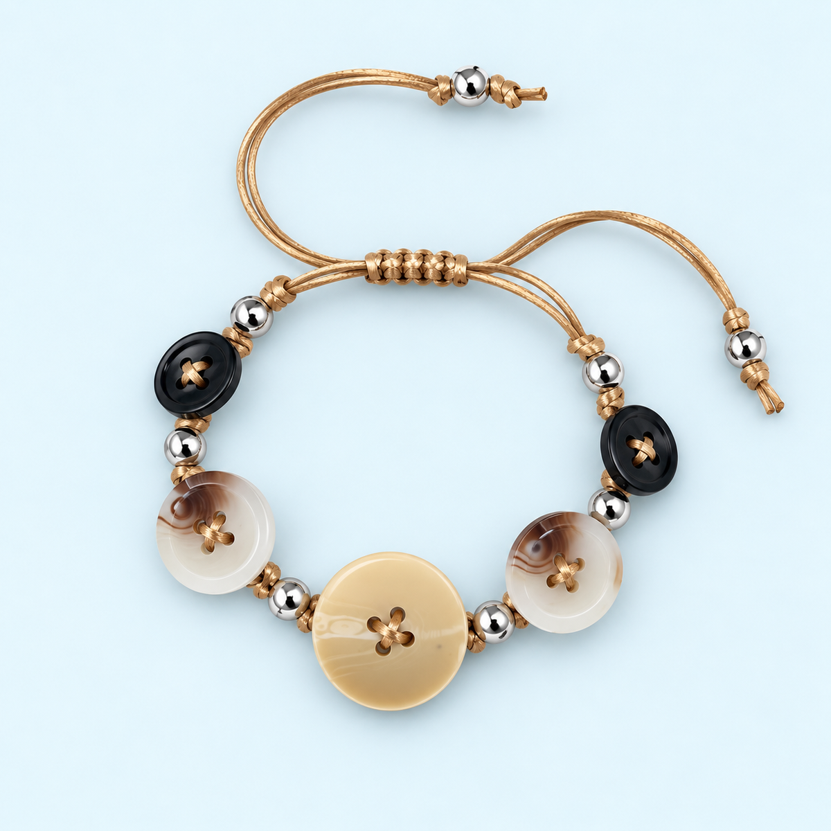 Button Collection - Adjustable Bracelets