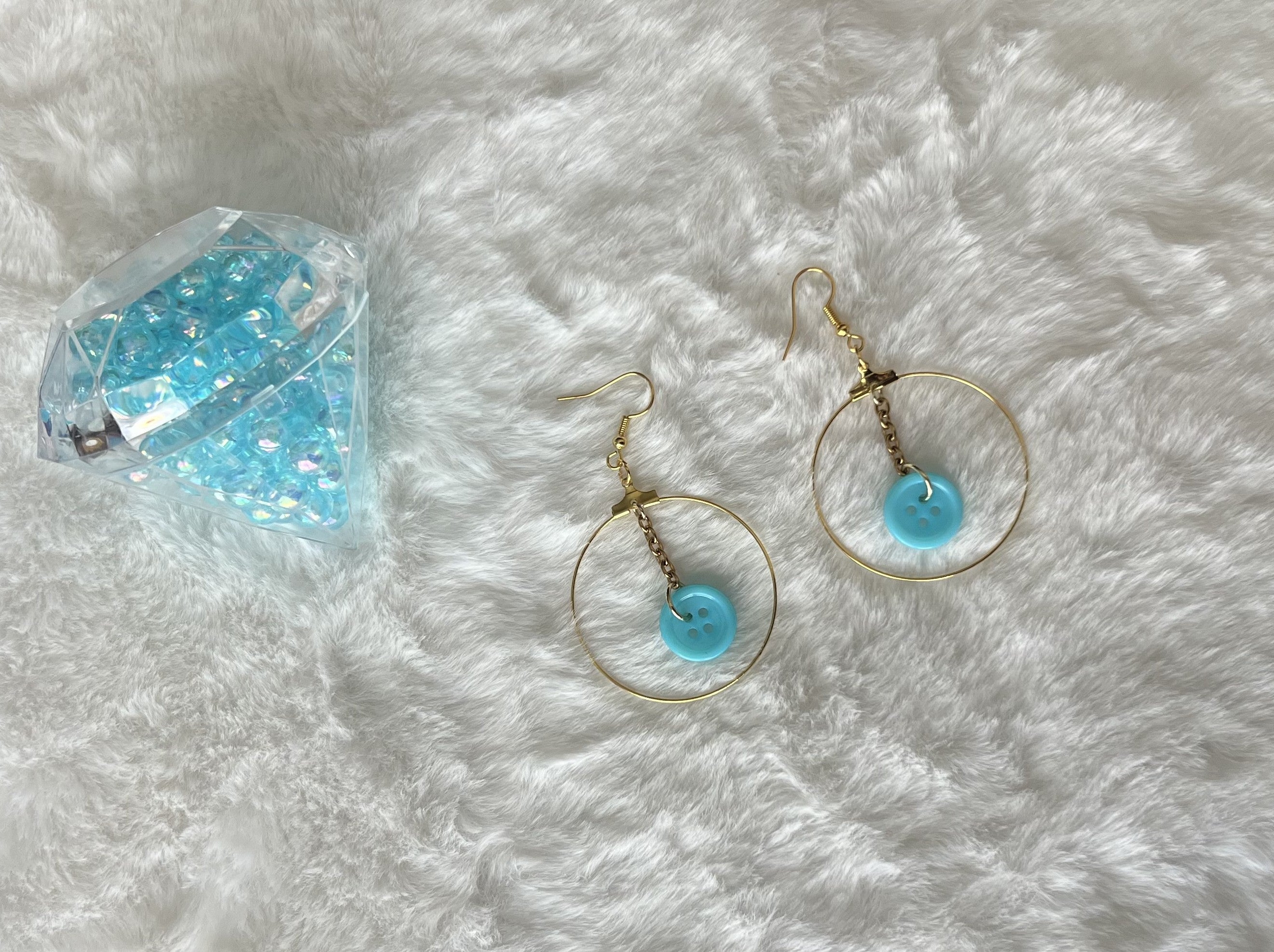 Button Collection - Drop Earrings
