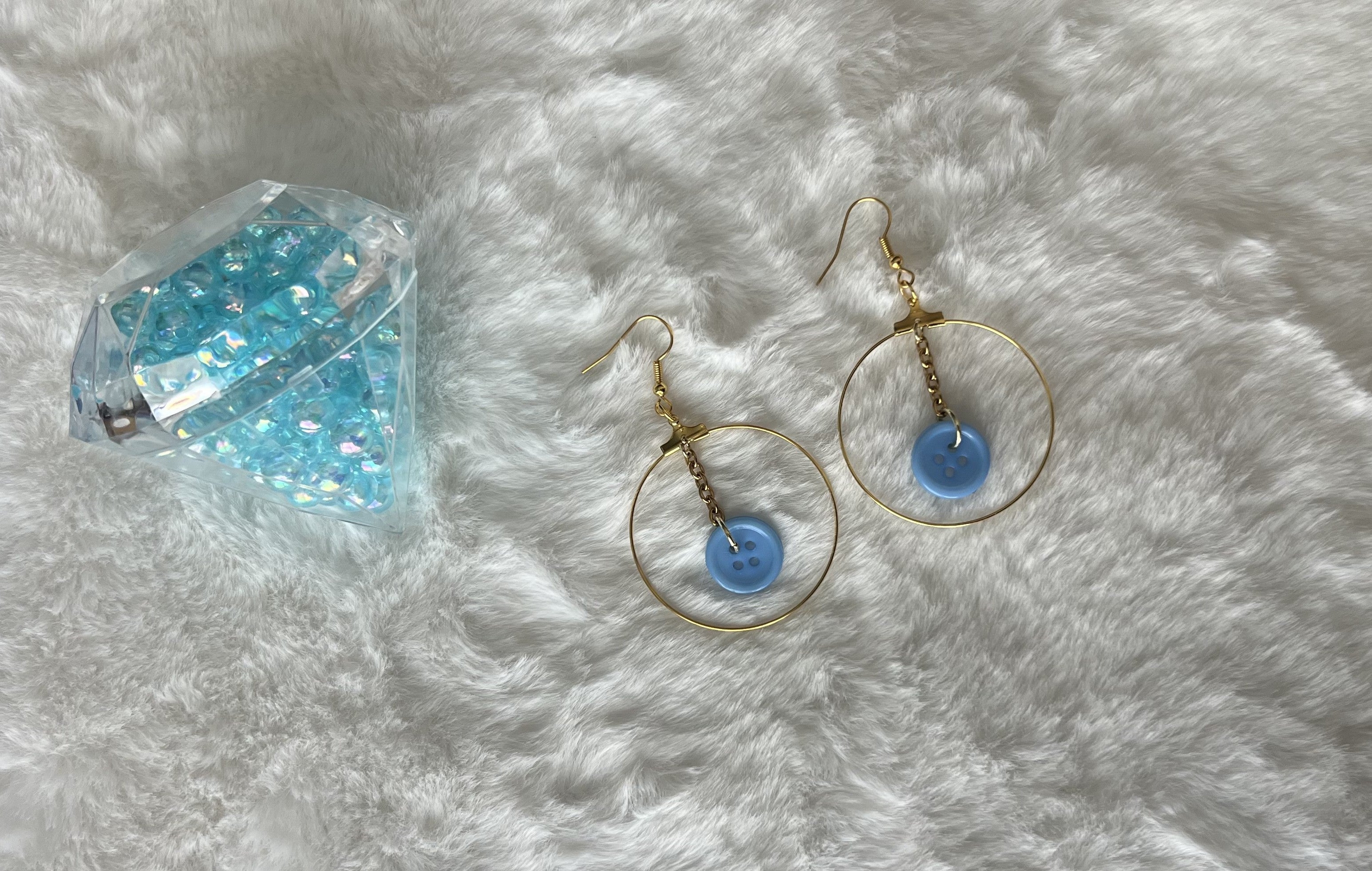 Button Collection - Drop Earrings