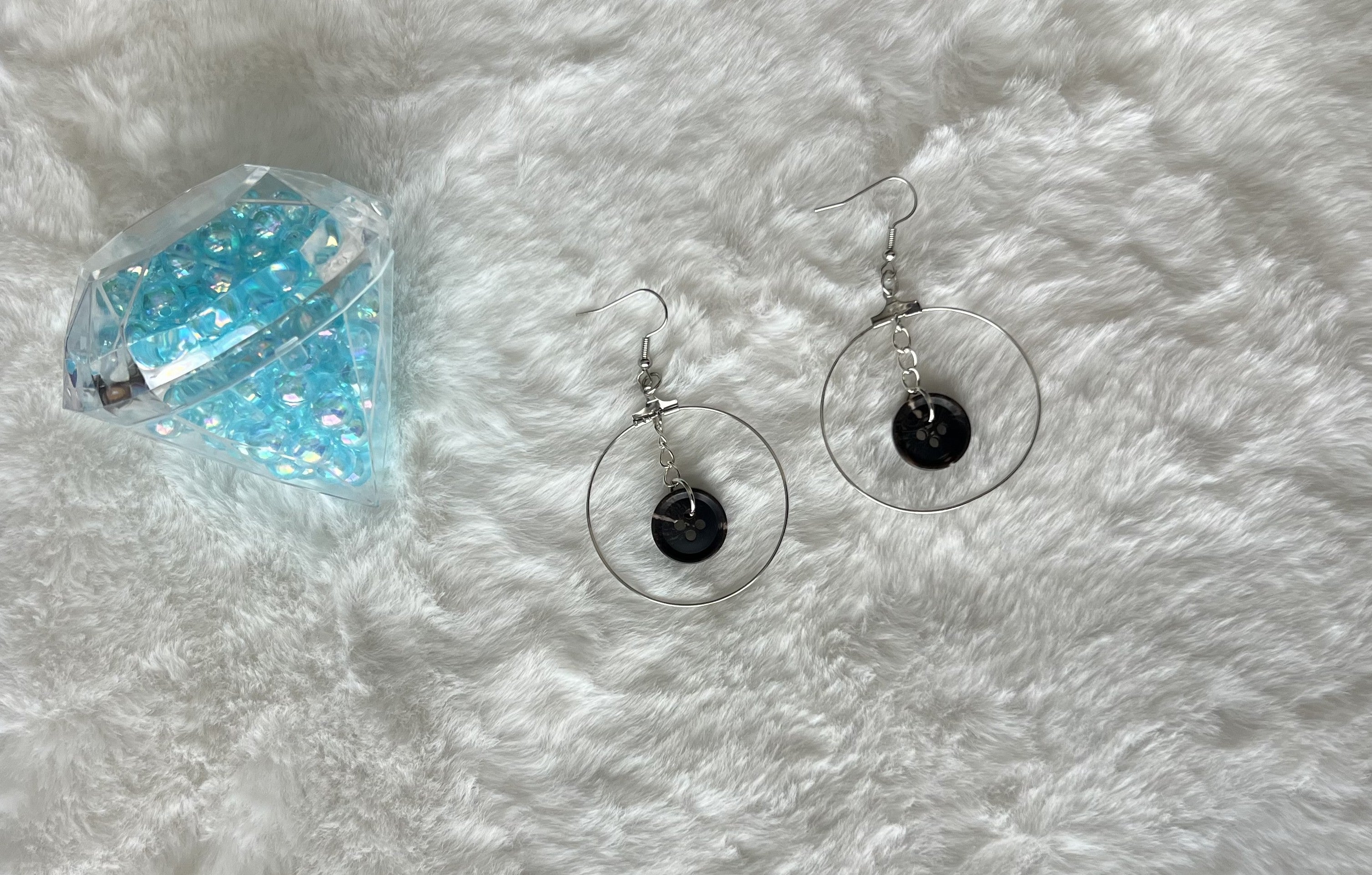 Button Collection - Drop Earrings