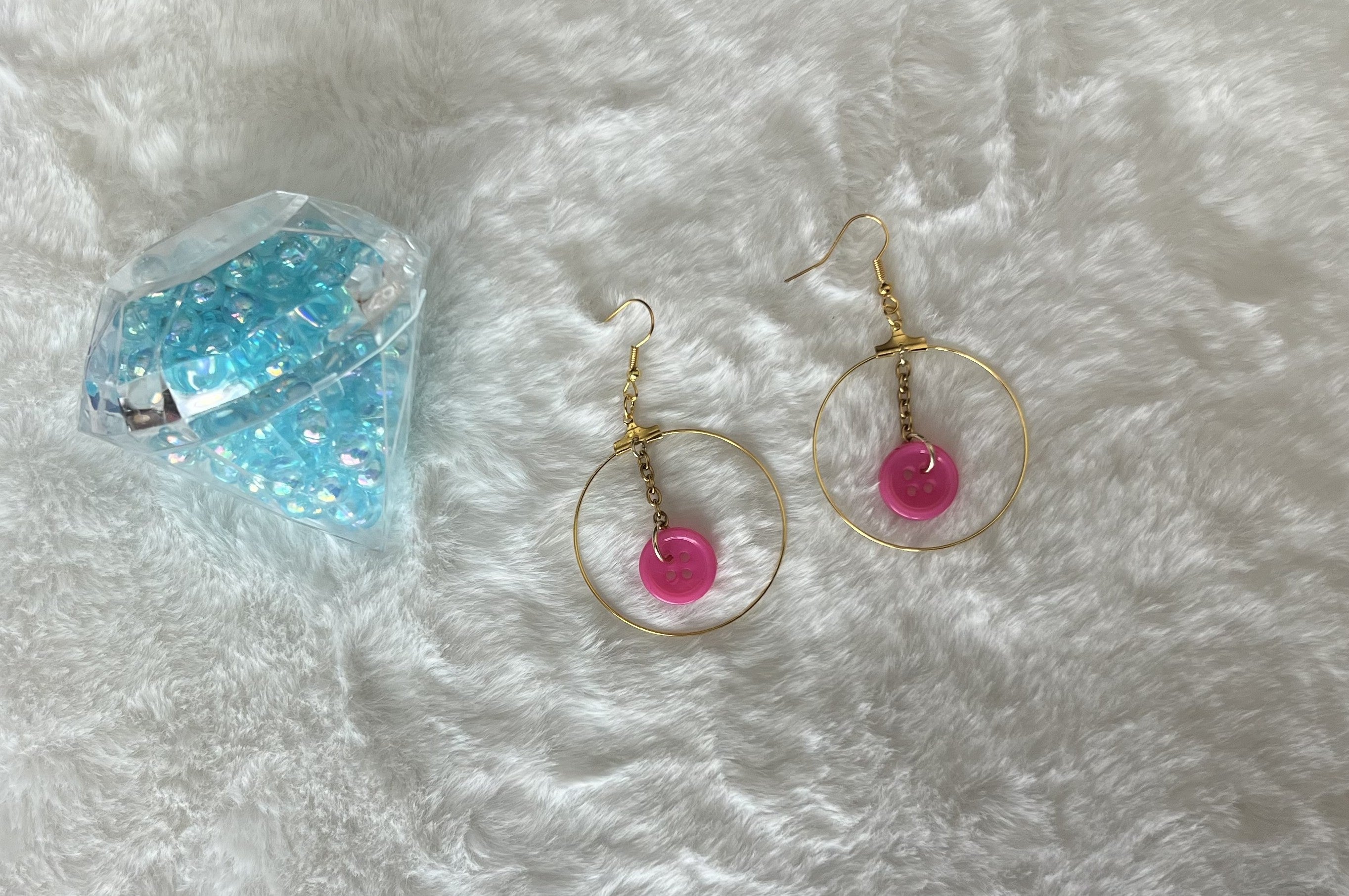 Button Collection - Drop Earrings