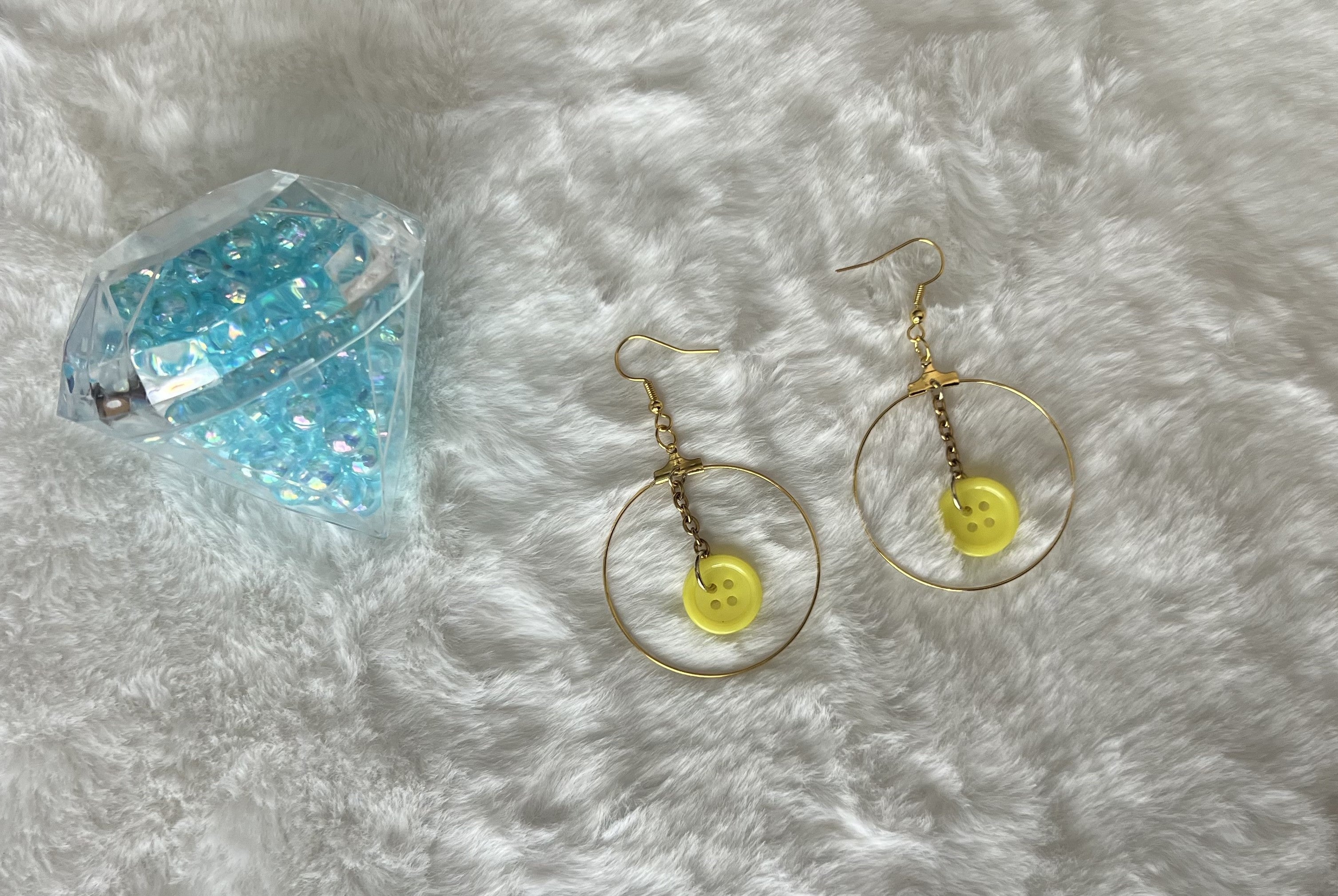 Button Collection - Drop Earrings