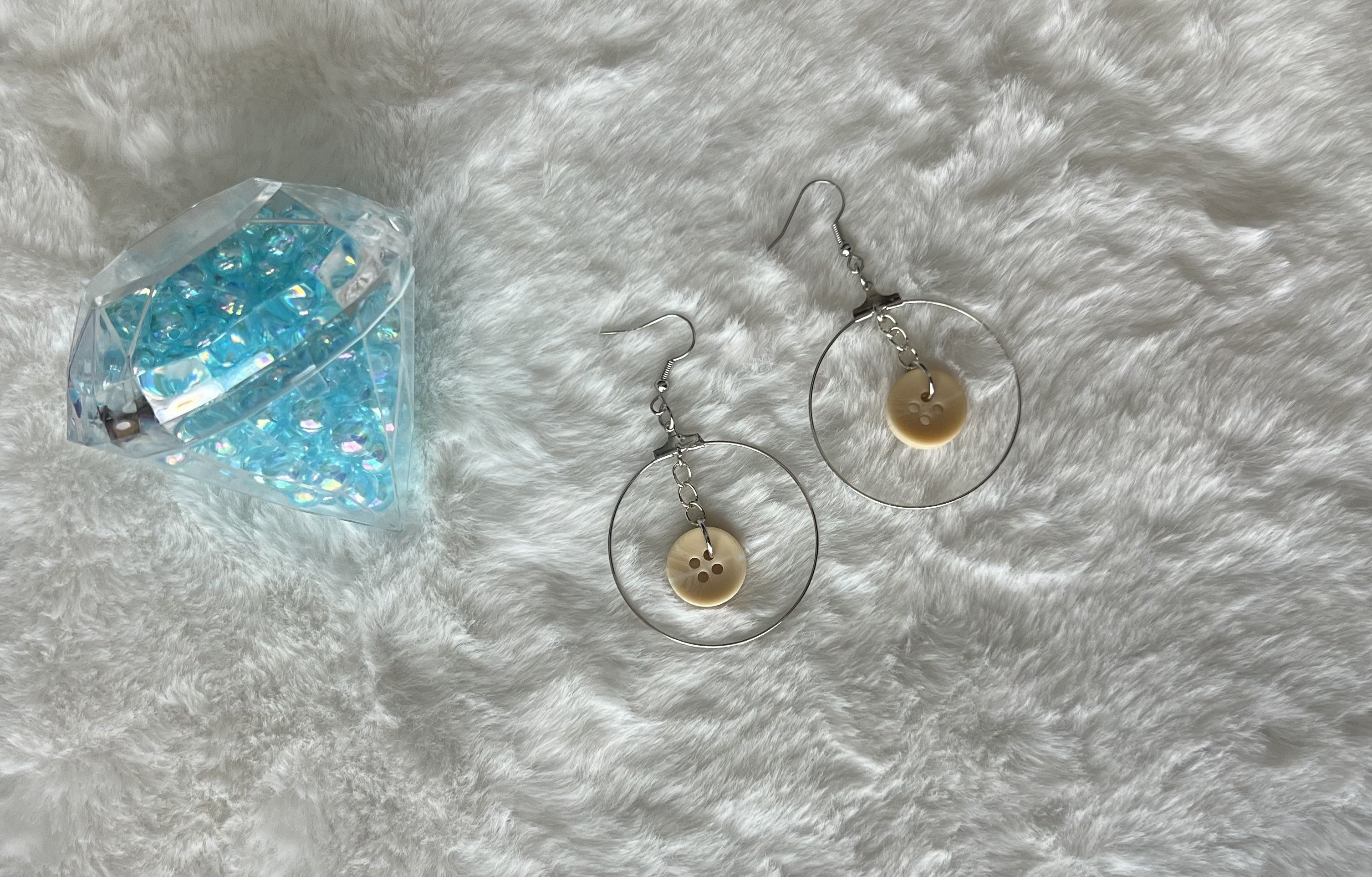 Button Collection - Drop Earrings