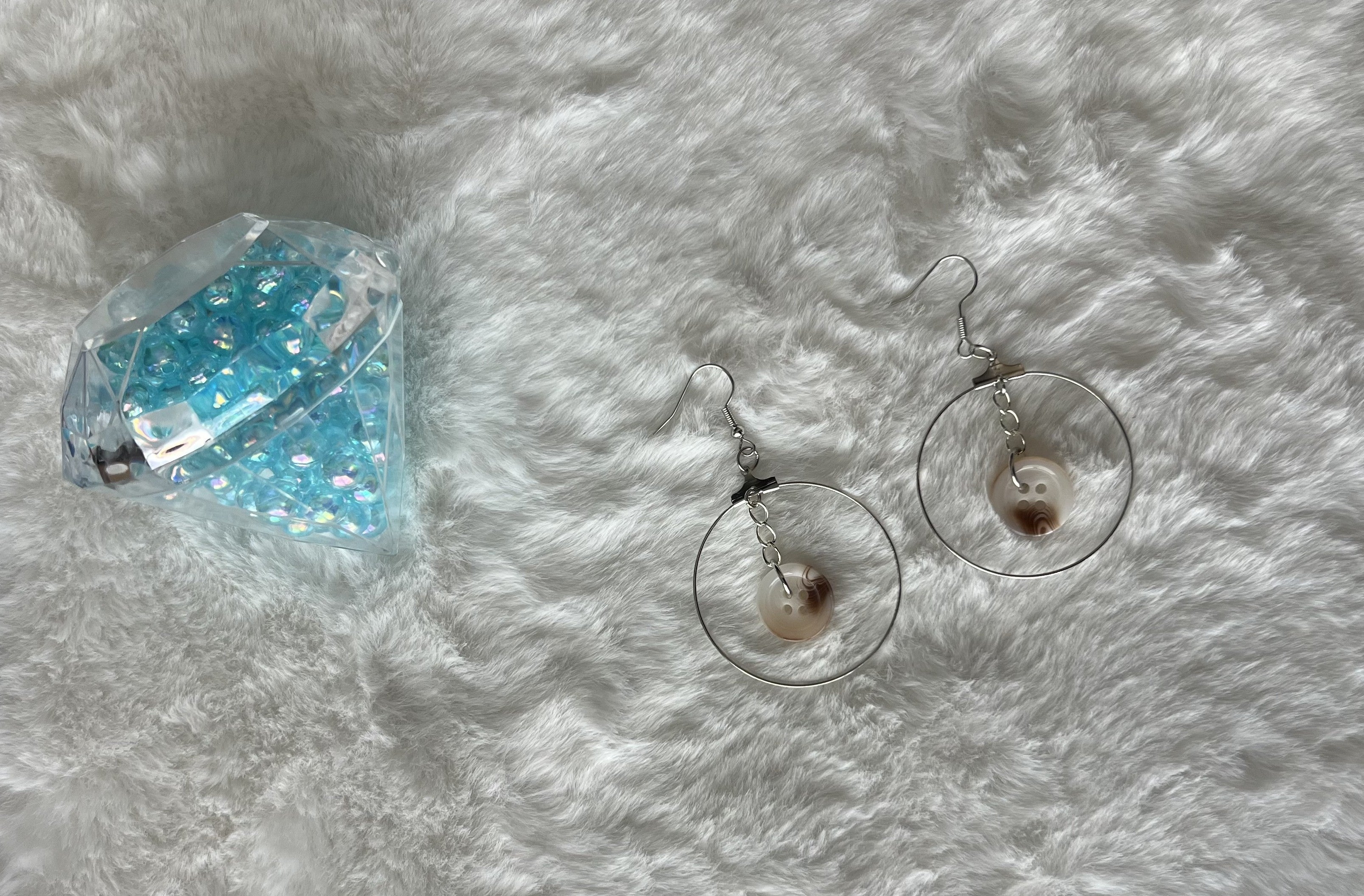 Button Collection - Drop Earrings