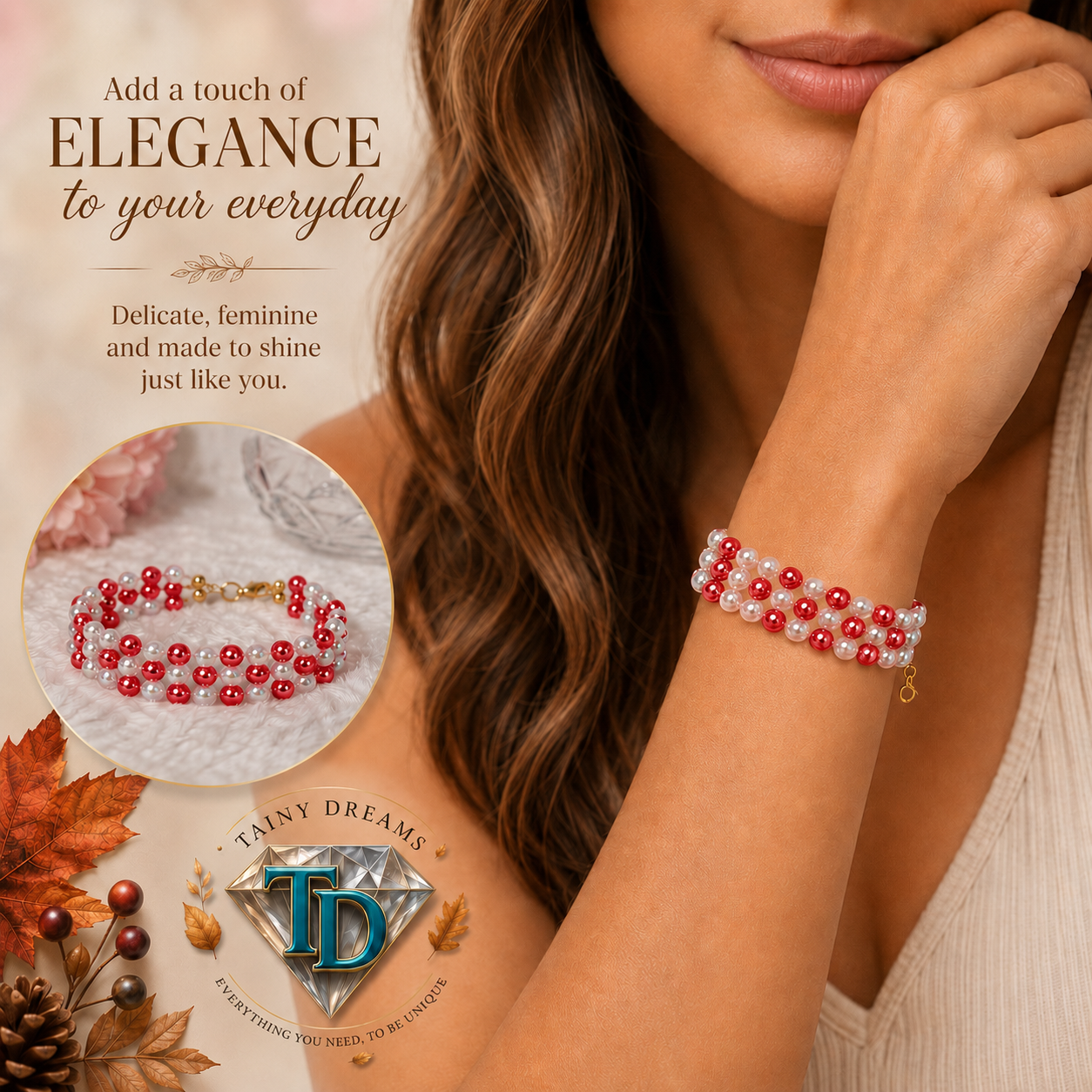 Trending Collection - Invisible Bubblegum Beaded Bracelet