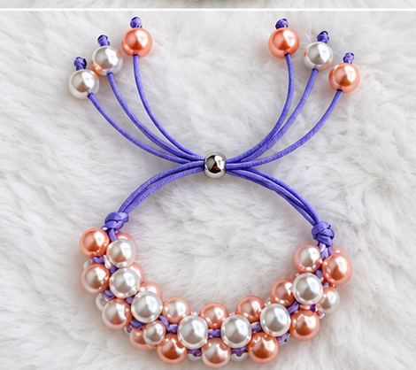 Elegant Collection - Bubblegum Beaded Bracelet
