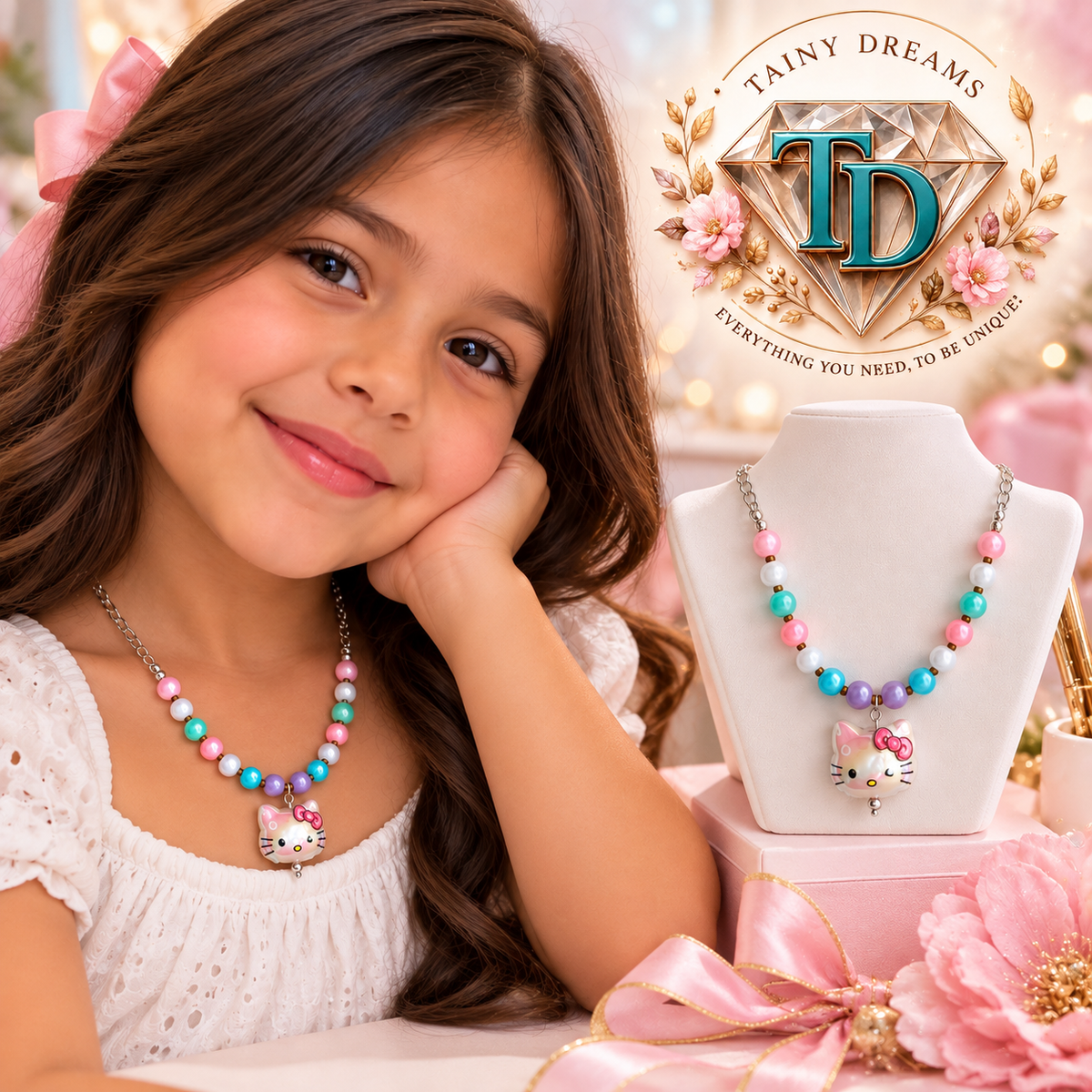 Girls Collection - Hello Kitty Pastel Necklace