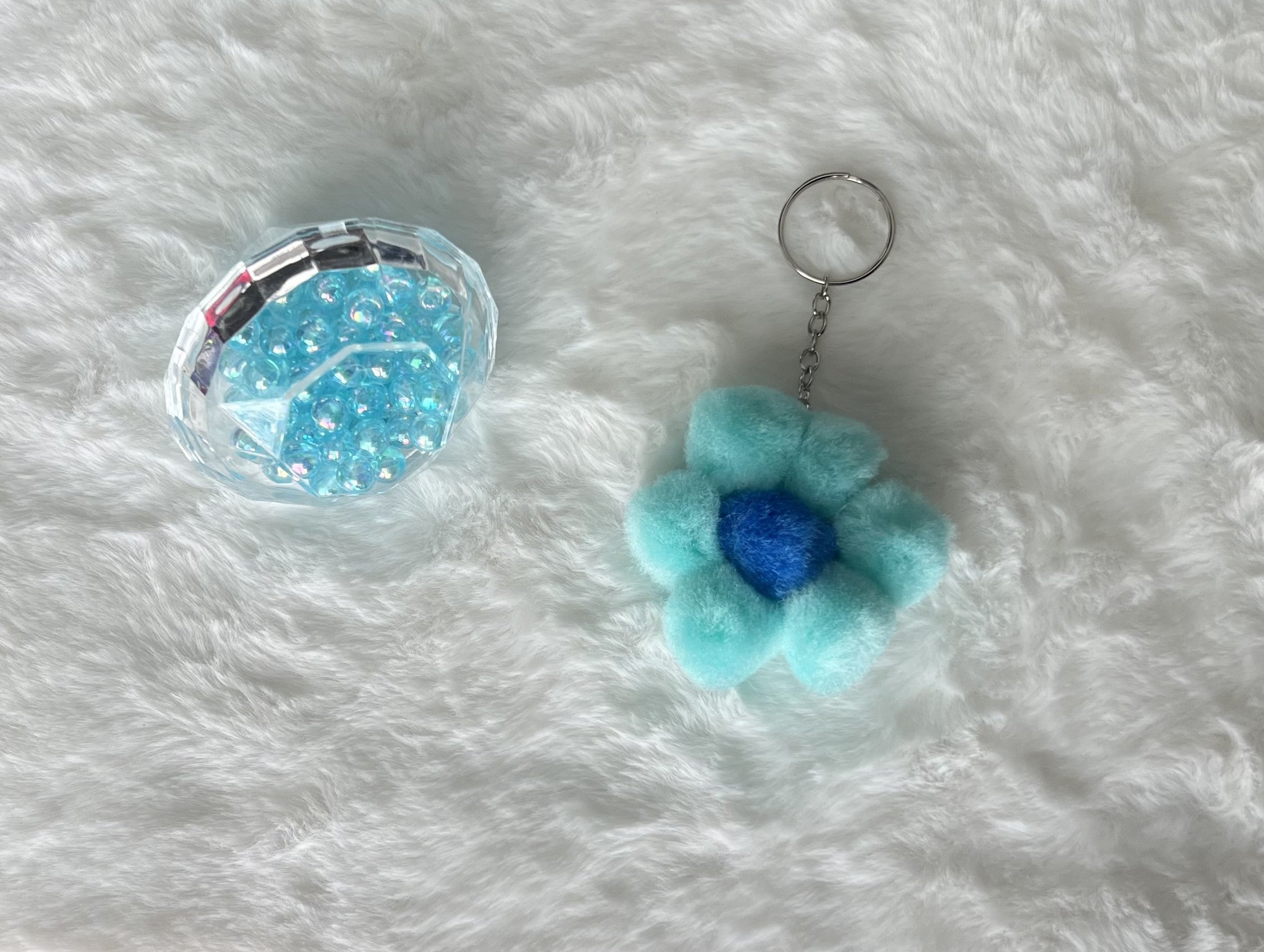 Spring Collection - Flower Pom Pom Keychains