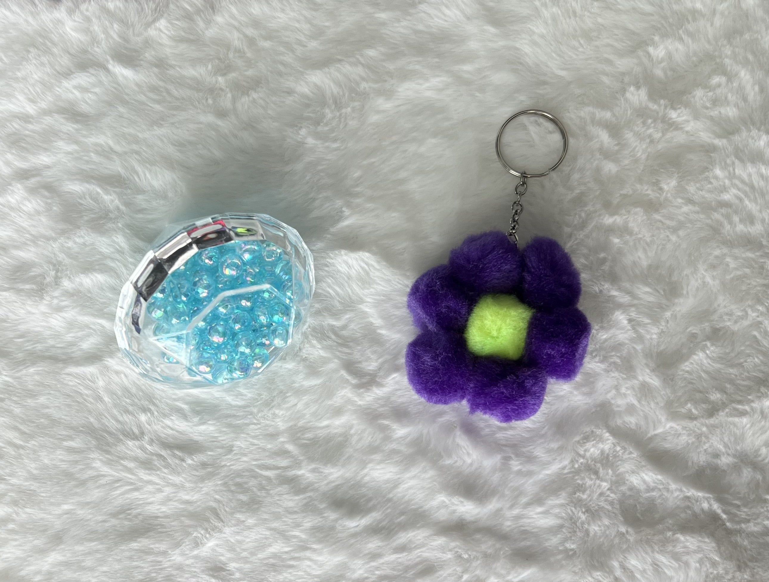Spring Collection - Flower Pom Pom Keychains