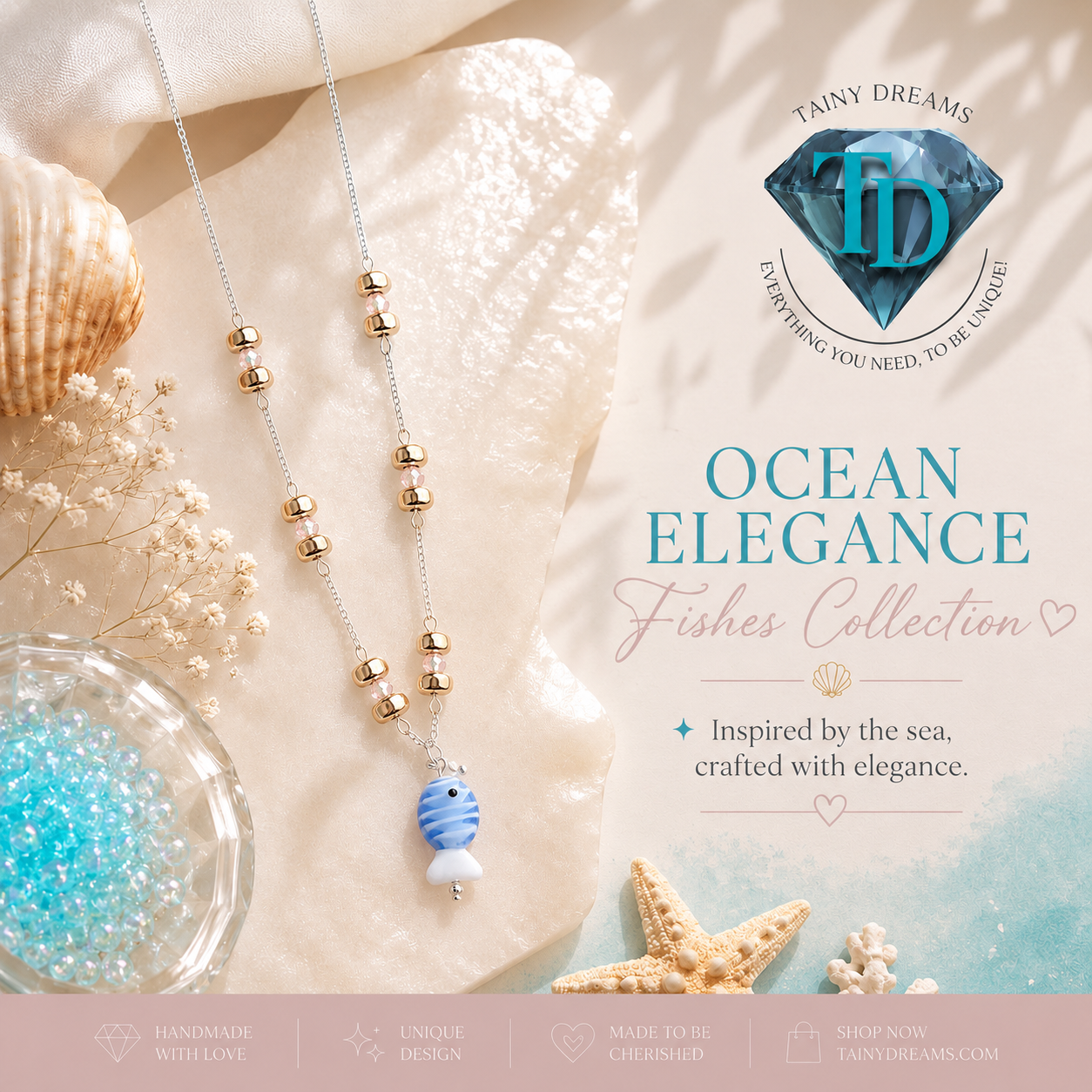 Summer Collection - Ocean Elegance Fish Necklace
