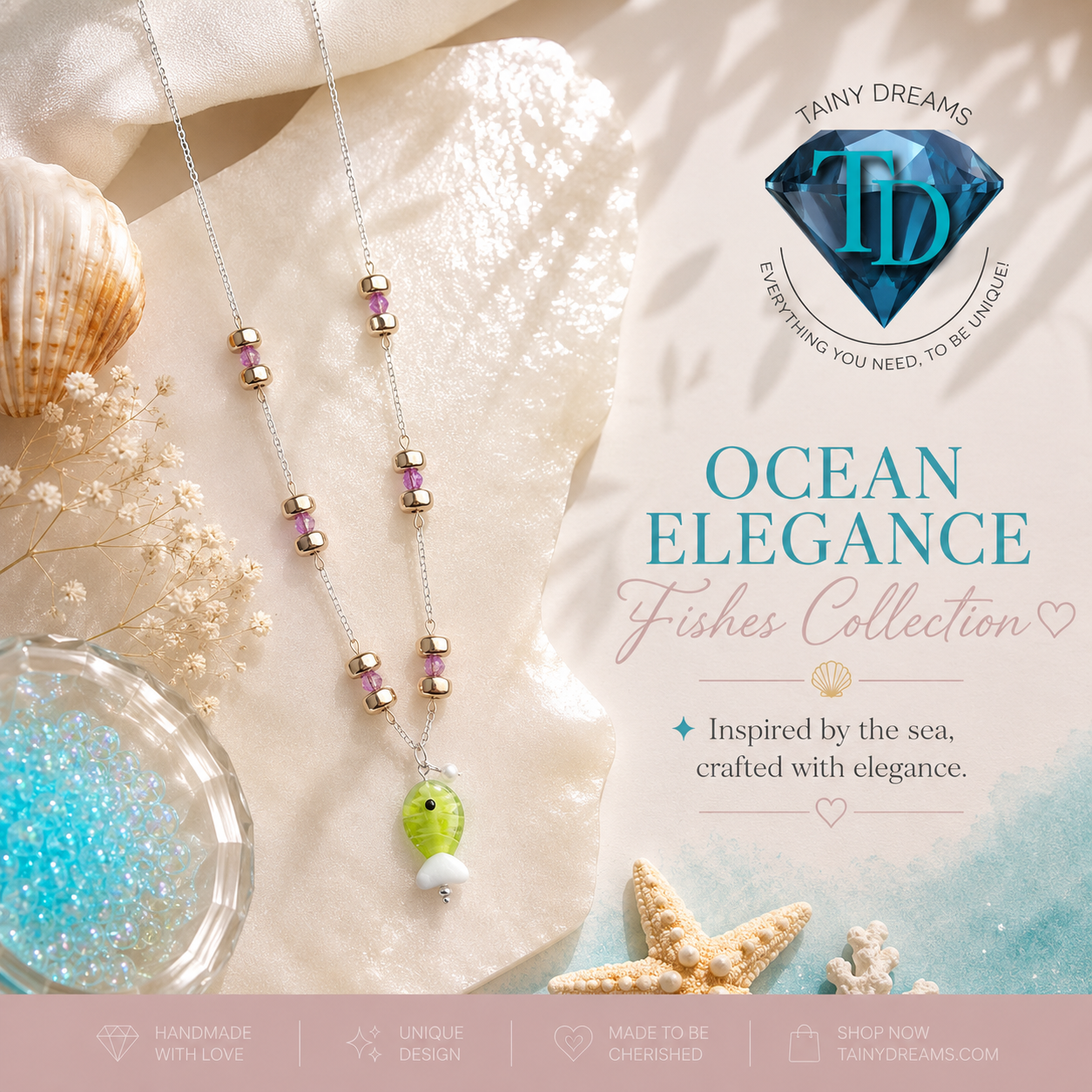 Summer Collection - Ocean Elegance Fish Necklace