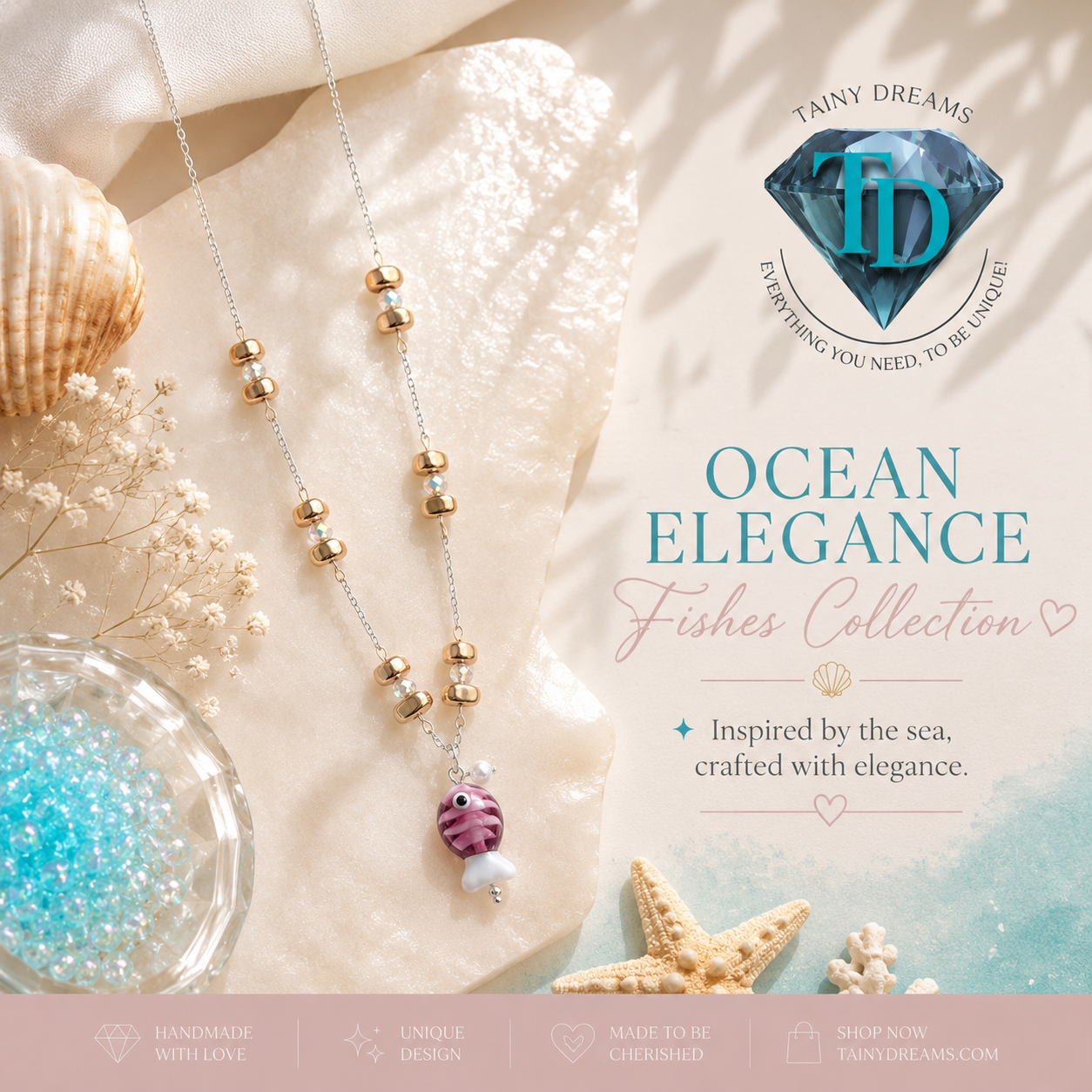 Summer Collection - Ocean Elegance Fish Necklace