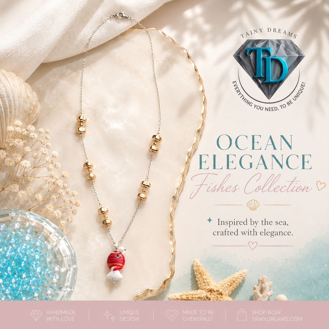 Summer Collection - Ocean Elegance Fish Necklace