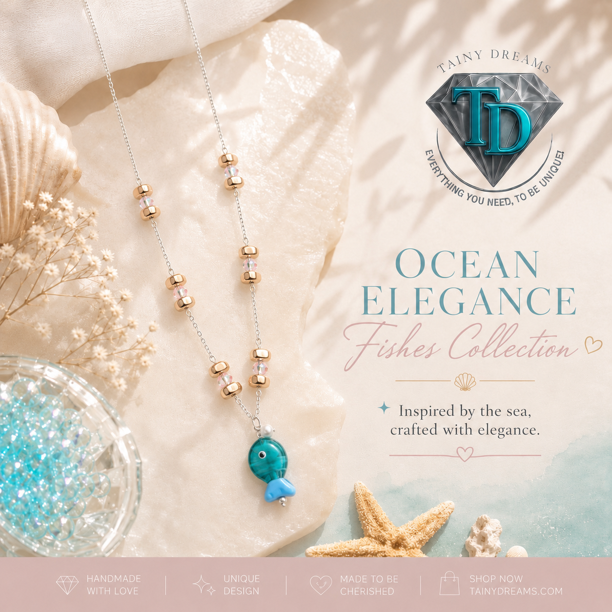 Summer Collection - Ocean Elegance Fish Necklace