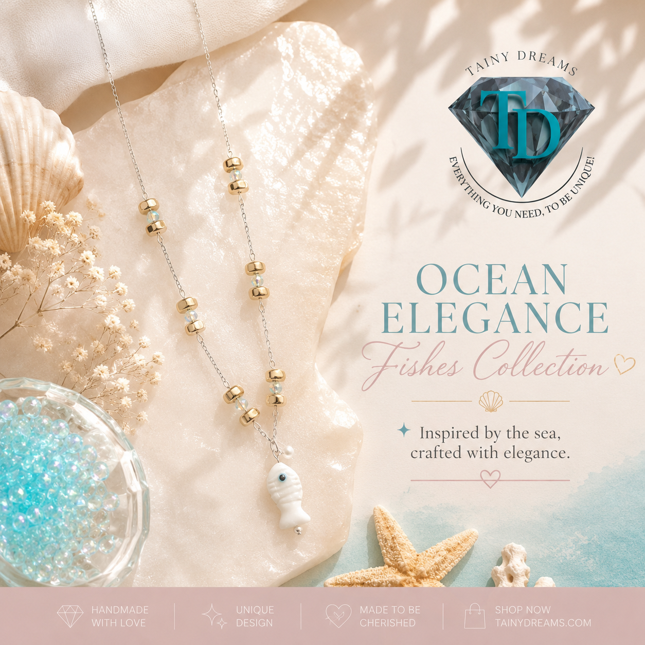 Summer Collection - Ocean Elegance Fish Necklace