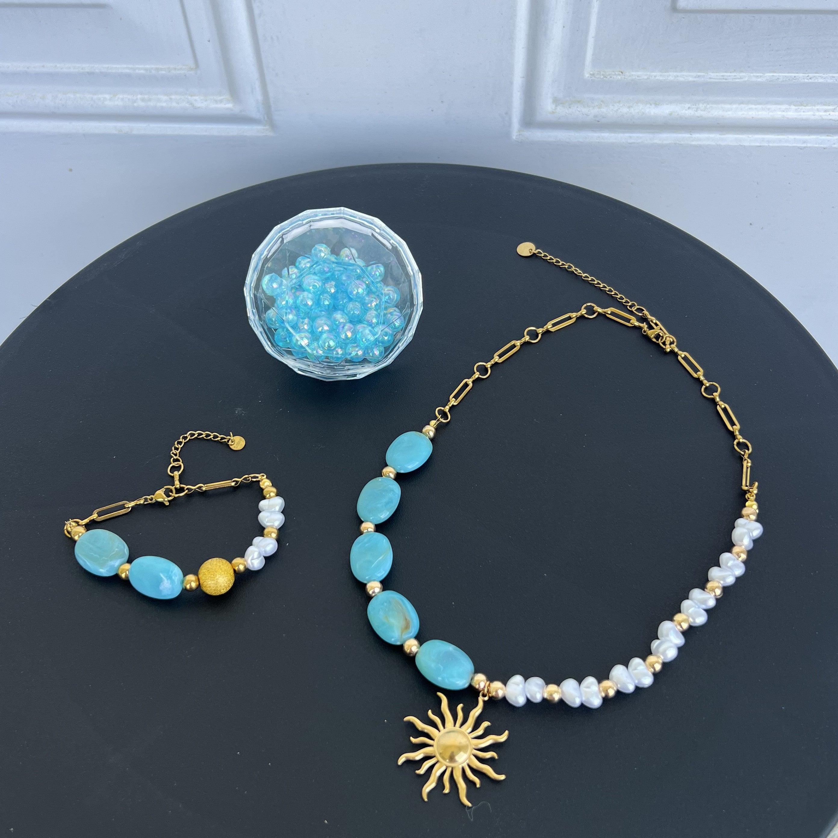 Summer Collection - Sun & Moon Precious Stones Set
