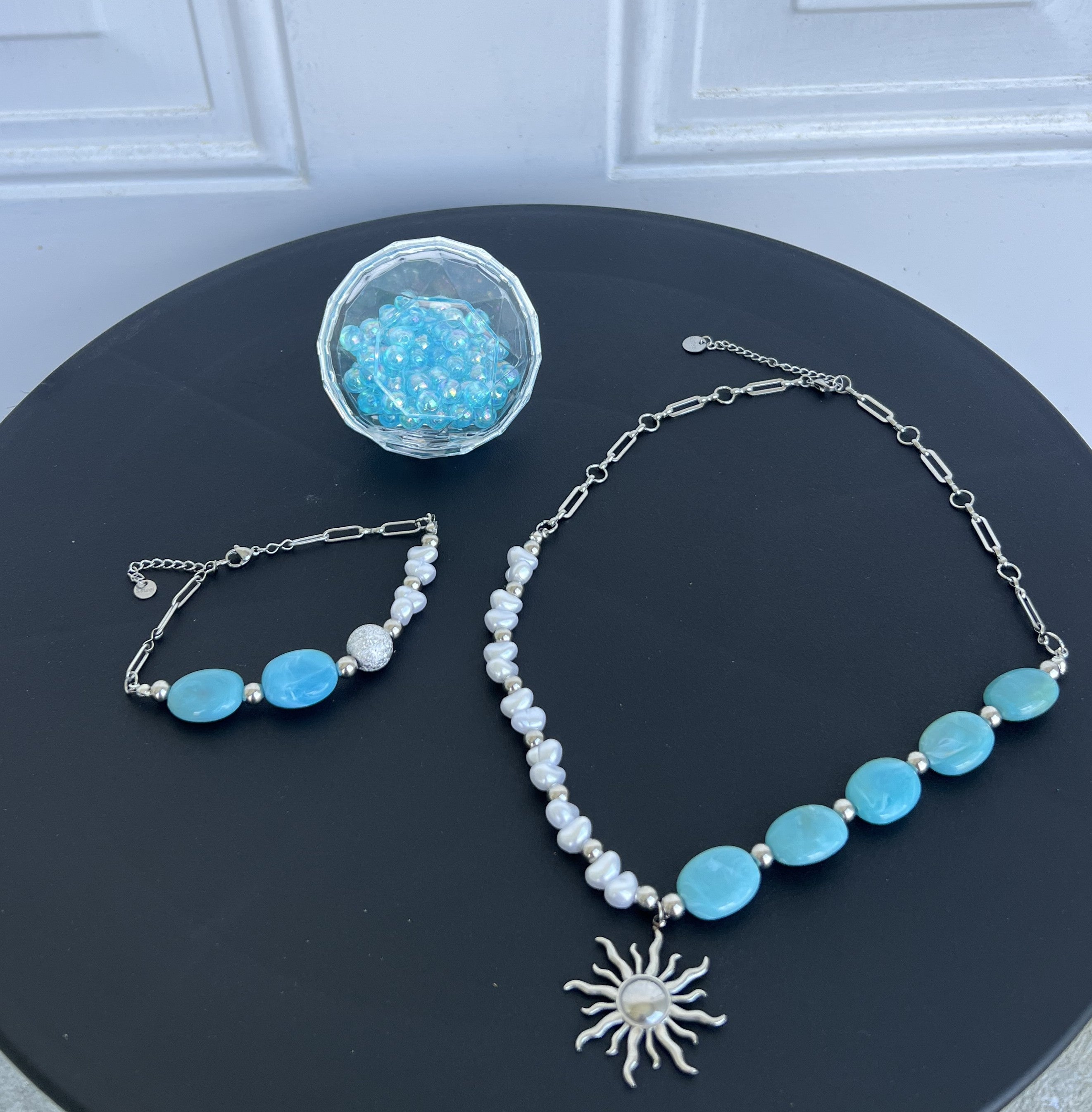 Summer Collection - Sun & Moon Precious Stones Set
