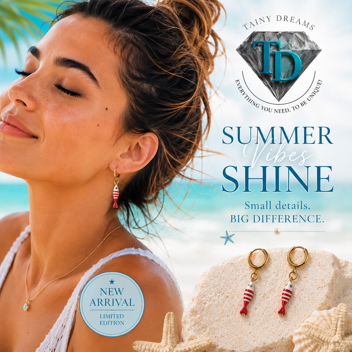 Summer Collection - Unique Fish Earrings